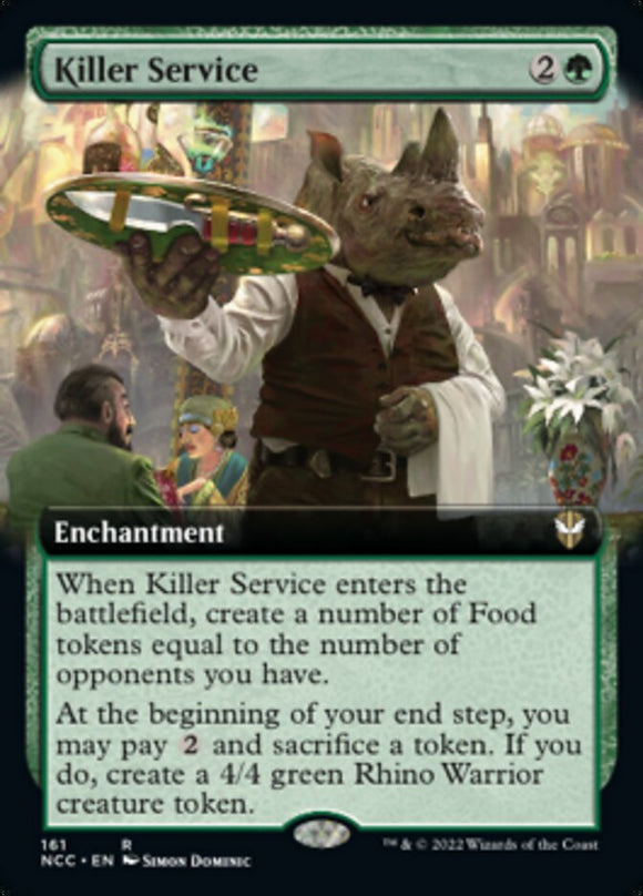 Servicio asesino (ilustración ampliada) [Calles de New Capenna Commander] 