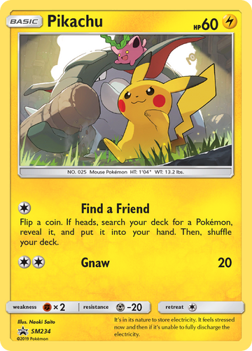 Pikachu (SM234) [Sol y Luna: promociones de Black Star] 