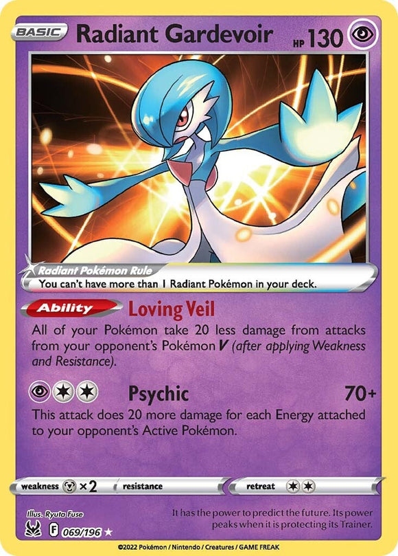 Gardevoir radiante (069/196) [Espada y escudo: origen perdido] 
