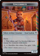 Gingerbrute // Myr Double-Sided Token [Reality Fracture Commander Tokens]-1