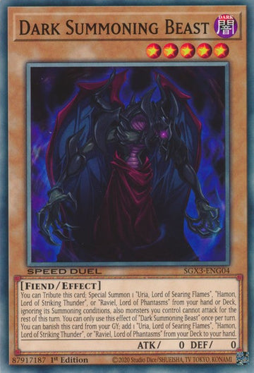 Bestia de invocación oscura [SGX3-ENG04] Común 