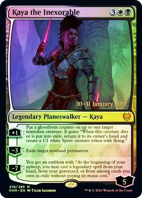 Kaya la Inexorable [Promociones de presentación de Kaldheim] 