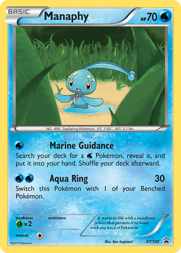 Manaphy (XY190) [Promociones de XY: Black Star] 