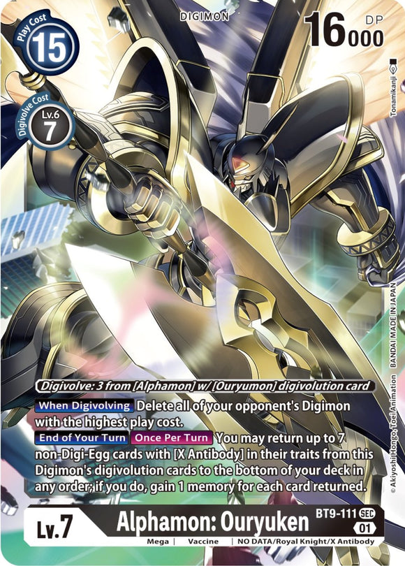 Alphamon: Ouryuken [BT9-111] [X Record] 