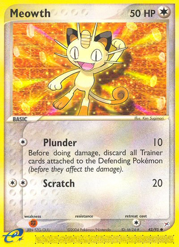 Meowth (42/95) [EX: Team Magma vs Team Aqua]