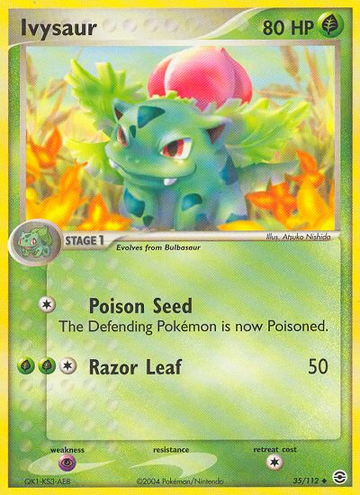 Ivysaur (35/112) [EX: Rojo Fuego y Verde Hoja] 