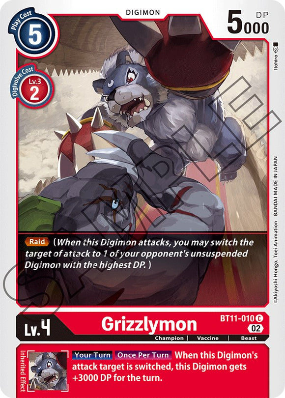 Grizzlymon [BT11-010] [Fase dimensional] 