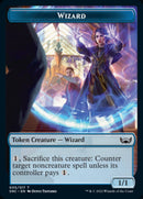 Treasure (013) // Wizard Double-Sided Token [Streets of New Capenna Tokens]-2
