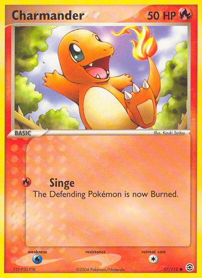 Charmander (57/112) [EX: Rojo Fuego y Verde Hoja] 