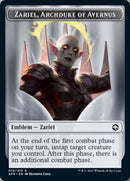 Wolf // Zariel, Archduke of Avernus Emblem Double-Sided Token [Dungeons & Dragons: Adventures in the Forgotten Realms Tokens]-2