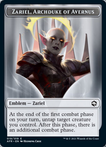 Dog Illusion // Zariel, Archduke of Avernus Emblem Double-Sided Token [Dungeons & Dragons: Adventures in the Forgotten Realms Tokens] - 0