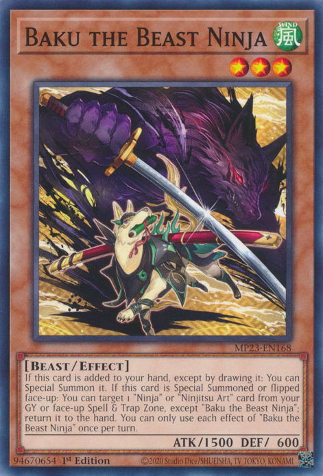 Baku la Bestia Ninja [MP23-EN168] Común 