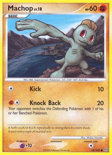 Machop (64/100) [Diamante y Perla: Frente Tormentoso] 
