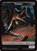 Horror // Copy Double-Sided Token [Duskmourn: House of Horror Tokens]-1