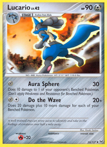 Lucario (53/127) [Platino: Conjunto básico] 