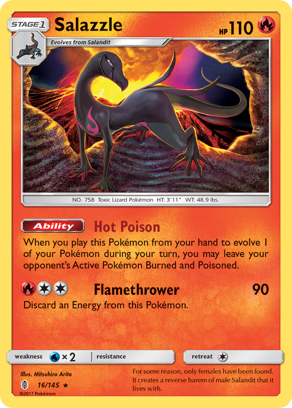 Salazzle (16/145) [Sol y Luna: Guardianes en ascenso] 