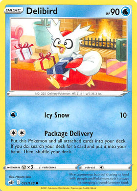 Delibird (032/198) [Espada y escudo: reinado escalofriante] 
