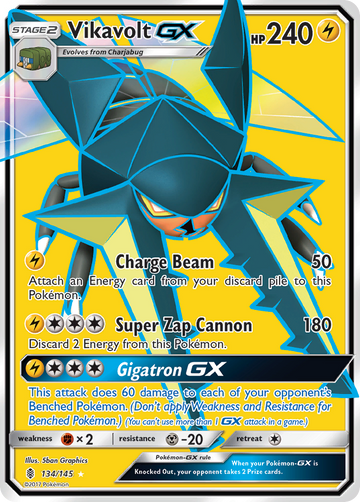 Vikavolt GX (134/145) [Sol y Luna: Guardianes en ascenso] 