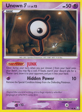 Unown J (76/146) [Diamante y Perla: Leyendas despertadas] 