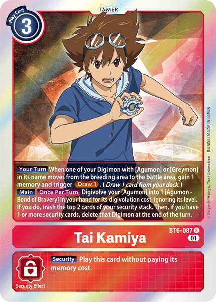 Tai Kamiya [BT6-087] [Doble Diamante] 