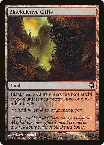 Acantilados de Hendidura Negra [Cicatrices de Mirrodin] 