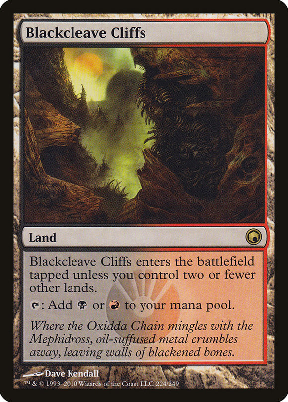 Acantilados de Hendidura Negra [Cicatrices de Mirrodin] 