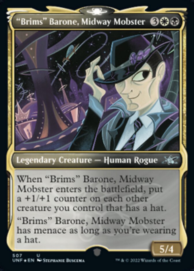 "Brims" Barone, mafioso de Midway (Showcase) (Galaxy Foil) [Unfinity] 