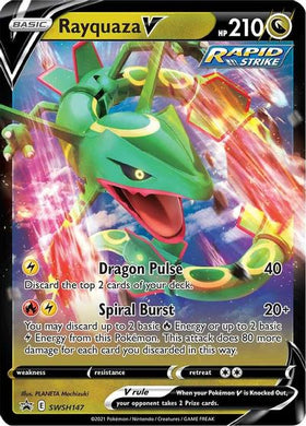 Rayquaza V (SWSH147) [Promociones de Sword &amp; Shield: Black Star] 