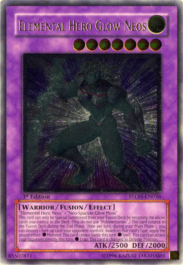 Elemental Hero Glow Neos [STON-EN036] Raro definitivo 