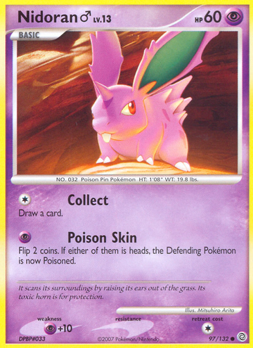 Nidoran (97/132) (Masculino) [Diamante y Perla: Maravillas secretas] 