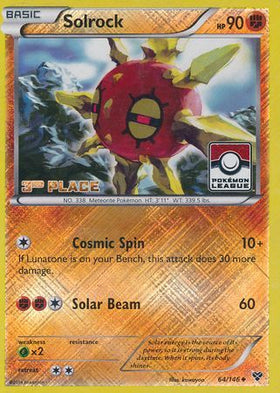 Solrock (64/146) (Promoción del desafío de liga del tercer puesto) [XY: conjunto básico] 