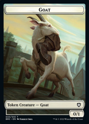 Construct (008) // Goat Double-Sided Token [The Brothers' War Commander Tokens] - 0