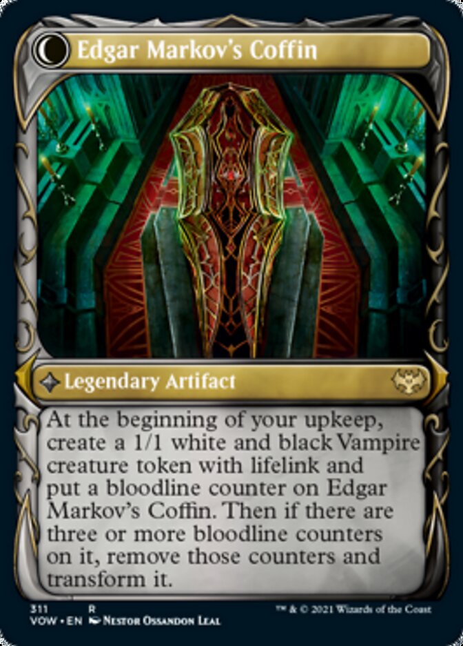 Edgar, Charmed Groom // Edgar Markov's Coffin (Showcase Fang Frame) [Innistrad: Crimson Vow] - 0