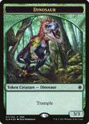 Dinosaur // Treasure Double-Sided Token [Friday Night Magic 2017]-1