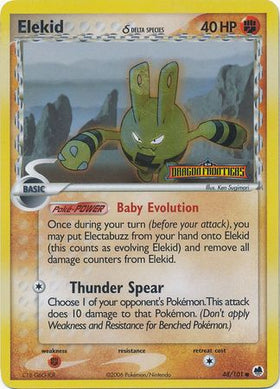 Elekid (48/101) (Especie Delta) (Estampado) [EX: Dragon Frontiers] 