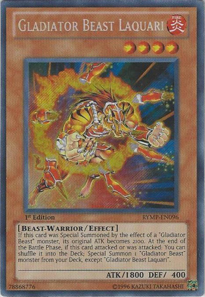 Bestia Gladiador Laquari [RYMP-EN096] Secreto Raro 