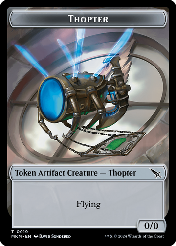 Detective // Thopter (0019) Double-Sided Token [Murders at Karlov Manor Tokens] - 0
