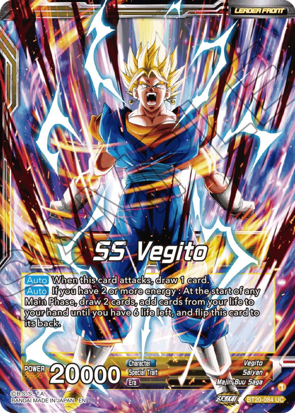 SS Vegito // Son Goku y Vegeta, camino a la victoria (BT20-084) [Poder absorbido] 