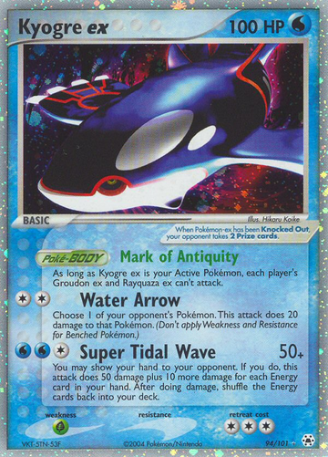 Kyogre ex (94/101) [EX: Leyendas ocultas] 