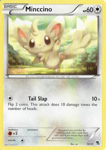 Minccino (19/30) [Blanco y negro: Kit de entrenamiento - Zoroark] 