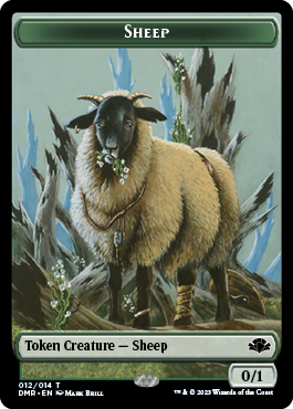 Zombie // Sheep Double-Sided Token [Dominaria Remastered Tokens] - 0