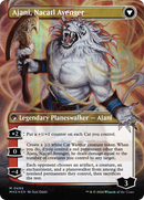 Ajani, Nacatl Pariah // Ajani, Nacatl Avenger (Borderless) (Textured Foil) [Modern Horizons 3]-2