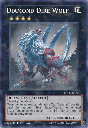 Lobo temible de diamante [BP03-EN127] Shatterfoil Raro 