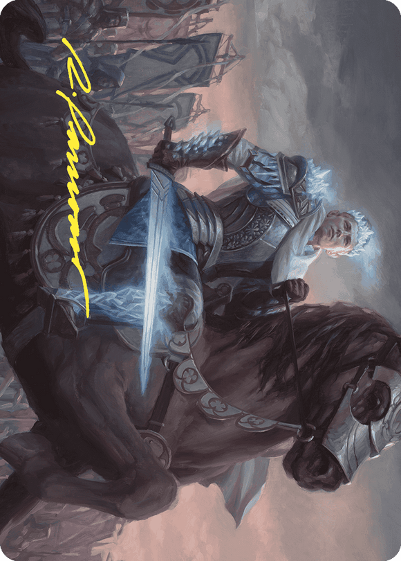 Tarjeta de arte de Will, vástago de la paz (firma estampada en dorado) [Serie de arte Wilds of Eldraine] 