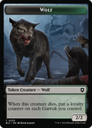 Human Soldier // Wolf (035) Double-Sided Token [Bloomburrow Commander Tokens]-2