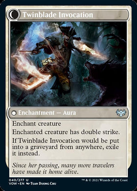 Twinblade Geist // Twinblade Invocation [Innistrad: Crimson Vow] - 0