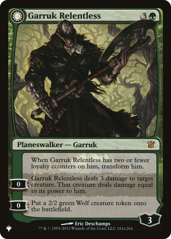 Garruk Implacable // Garruk, el Maldito por el Velo [Guarida Secreta: De Lindo a Bruto] 