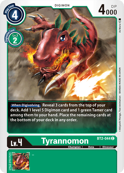 Tyrannomon [BT2-044] [Lanzamiento de la versión especial de refuerzo 1.0] 