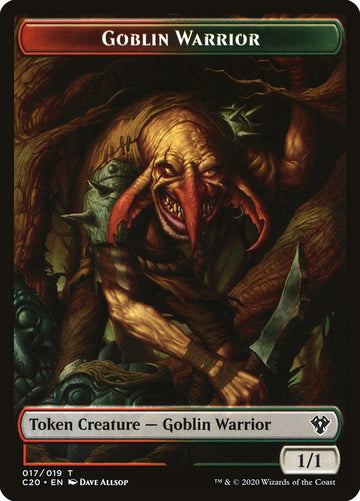 Drake // Goblin Warrior Double-Sided Token [Commander 2020 Tokens] - 0