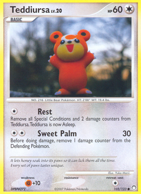 Teddiursa (105/123) [Diamante y perla: tesoros misteriosos] 